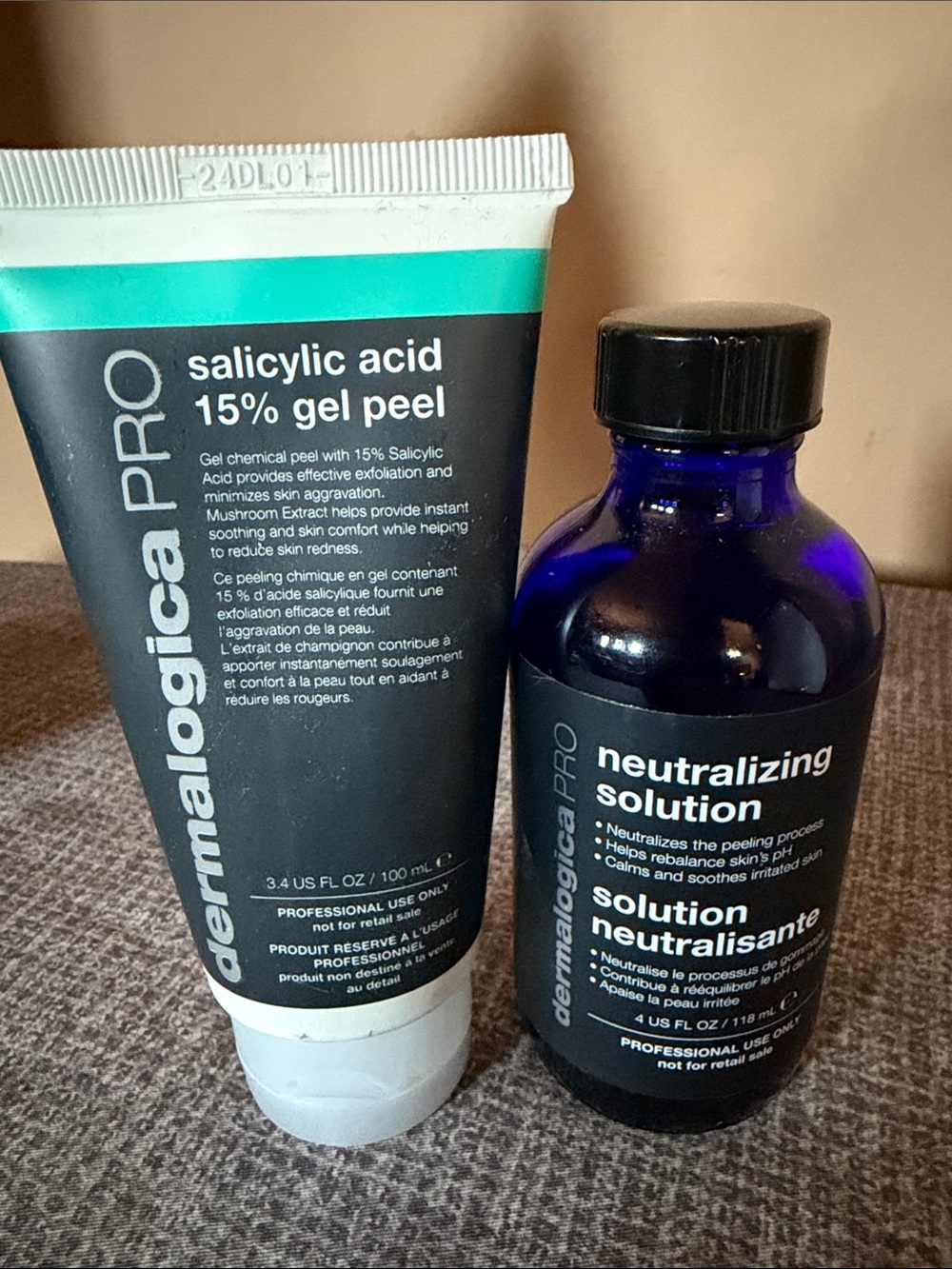 Dermalogica PRO Salicylic Acid 15% Gel Peel + Neutralizing Solution - NIB